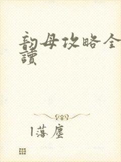 韵母攻略全文阅读