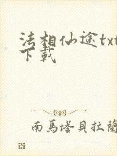 法相仙途txt下载封面