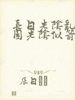 长日光阴乱作一团光阴似箭笔趣渺视频