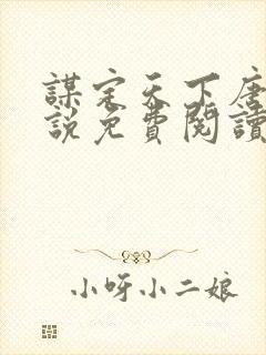 谋定天下唐诚小说免费阅读封面