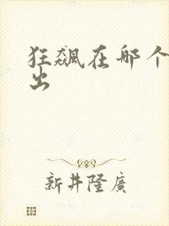 狂飙在哪个台播出