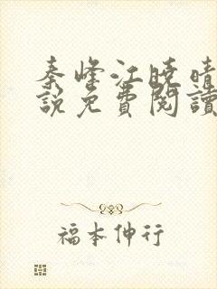 秦峰江晓晴的小说免费阅读封面