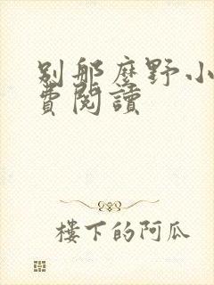 别那么野小说免费阅读封面