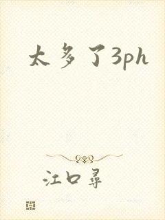 太多了3ph封面