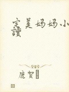 完美妈妈小说阅读封面