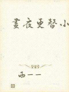 昼夜更替小说封面