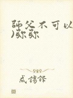 师父不可以(限)弥弥封面