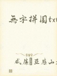 无字拼图txt封面
