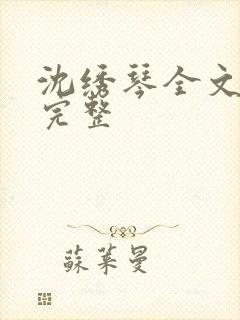 沈绣琴全文阅读完整