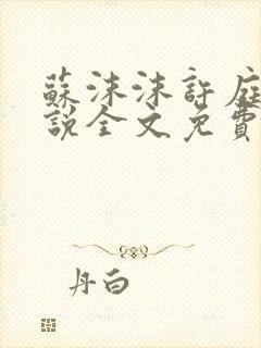 苏沫沫许庭川小说全文免费阅读