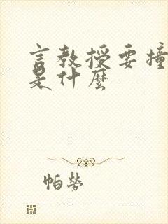 言教授要撞坏了是什么封面