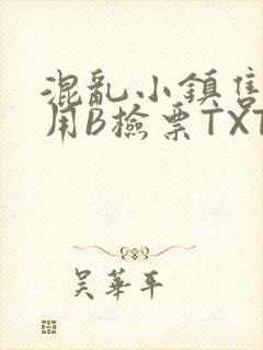 混乱小镇售票员用B检票TXT