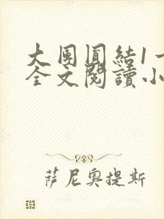 大团圆结1一6全文阅读小说封面