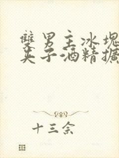 双男主冰块棉签夹子酒精扩张器封面