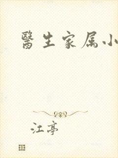 医生家属小说封面