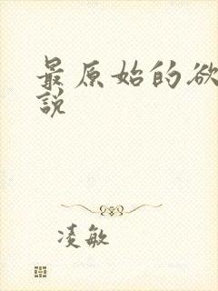 最原始的欲望小说