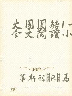 大团圆结1一6全文阅读小说于兜兜封面