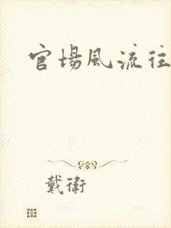 官场风流往事封面