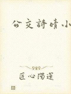 公交诗晴小说