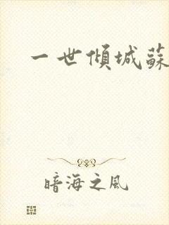 一世倾城苏小暖封面