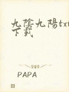 九阴九阳txt下载封面