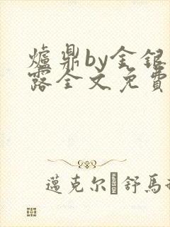 炉鼎by金银花露全文免费阅读笔趣阁