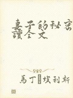 妻子的秘密免费读全文