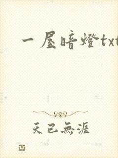 一屋暗灯txt