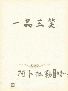 一品三笑封面