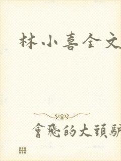 林小喜全文阅读封面
