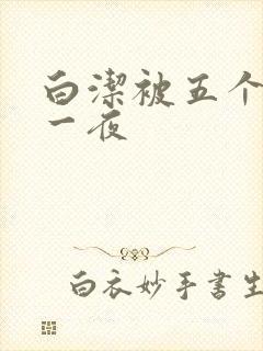 白洁被五个人玩一夜