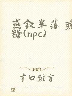 燕钗半落 琥珀糖(npc)