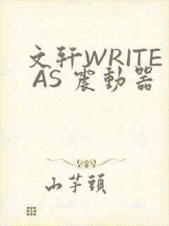 文轩WRITE AS 震动器