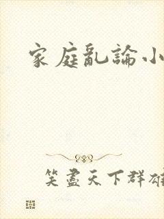 家庭乱论小说封面