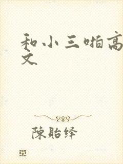 和小三啪高辣h文