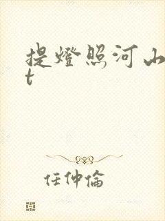 提灯照河山txt封面