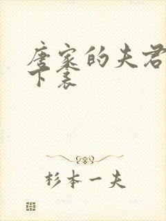 唐家的夫君们帘下衾封面