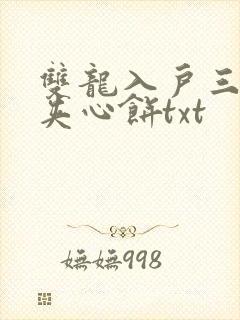 双龙入户三人行夹心饼txt