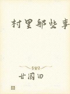 村里那些事封面