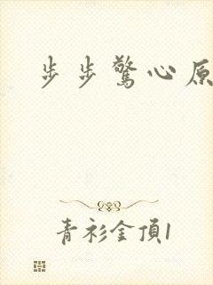 步步惊心原著封面