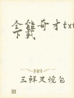 全能奇才txt下载