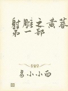 射雕之黄蓉新传第一部