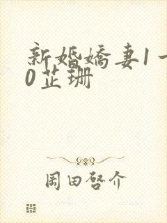 新婚娇妻1一40芷珊