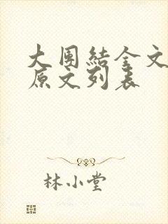 大团结全文阅读原文列表封面