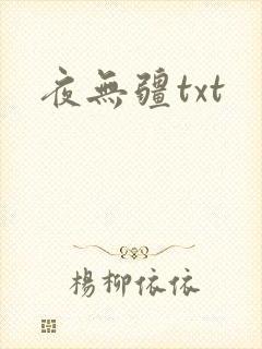 夜无疆txt封面
