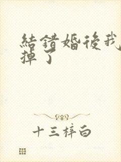 结错婚后我离不掉了封面