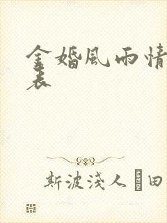 金婚风雨情演员表