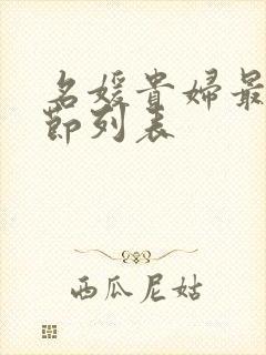 名媛贵妇最新章节列表