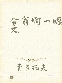 公翁啊～嗯啊h文封面