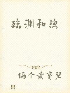 临渊和煦封面